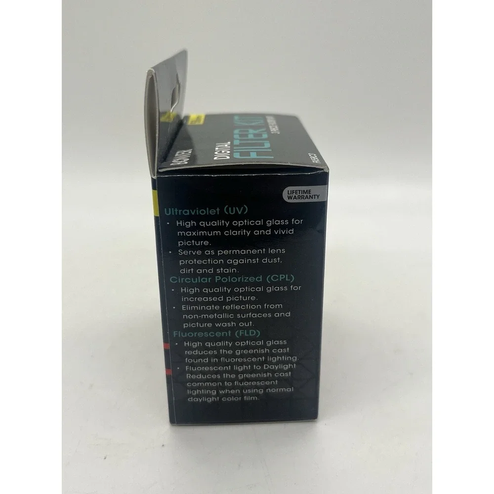 Bower Digital FK52C3 Digital Multi-Coated UV CPL‎ FLD 3 Pieces Filter Kit 52mm